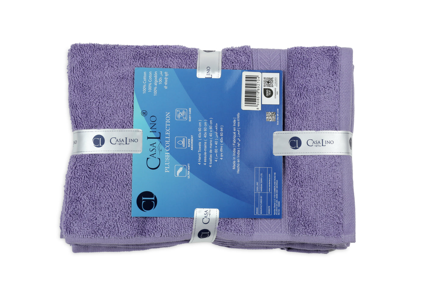 500 GSM LAVENDER HAND TOWELS SET