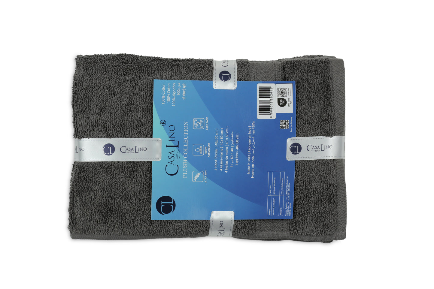 500 GSM CHARCOL HAND TOWELS SET