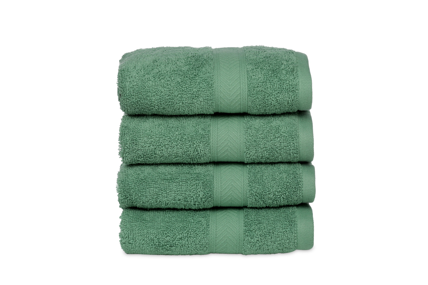 500 GSM FOREST GREEN HAND TOWELS SET