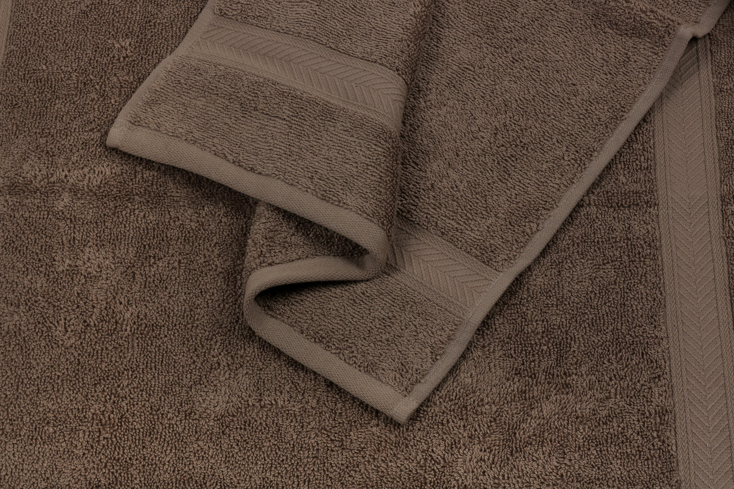 500 GSM TAUPE HAND TOWELS SET