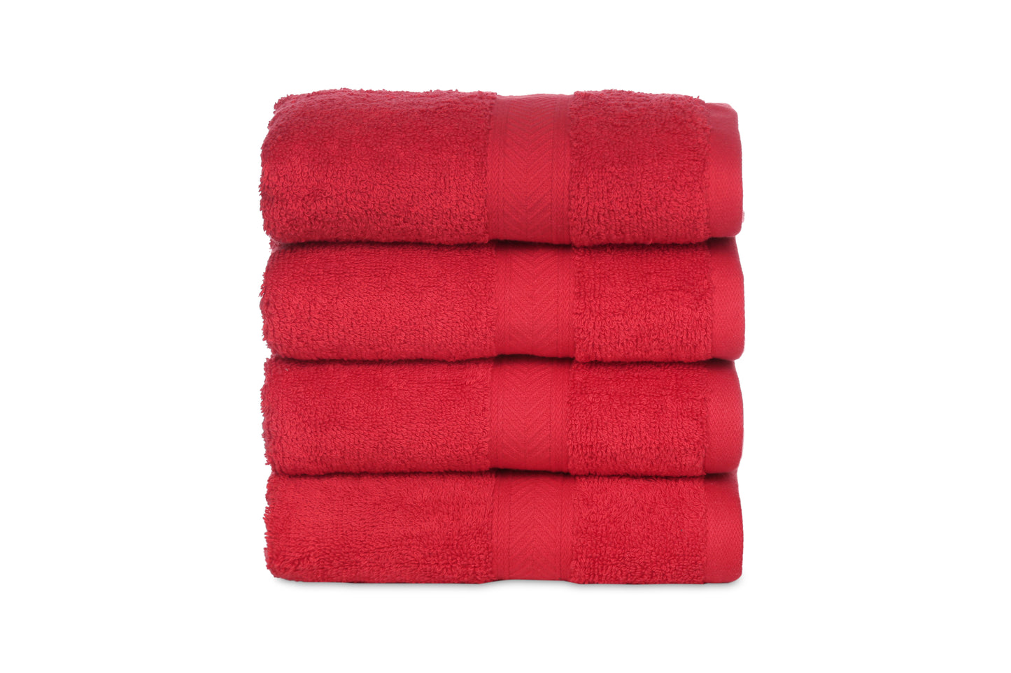 500 GSM RED HAND TOWELS SET