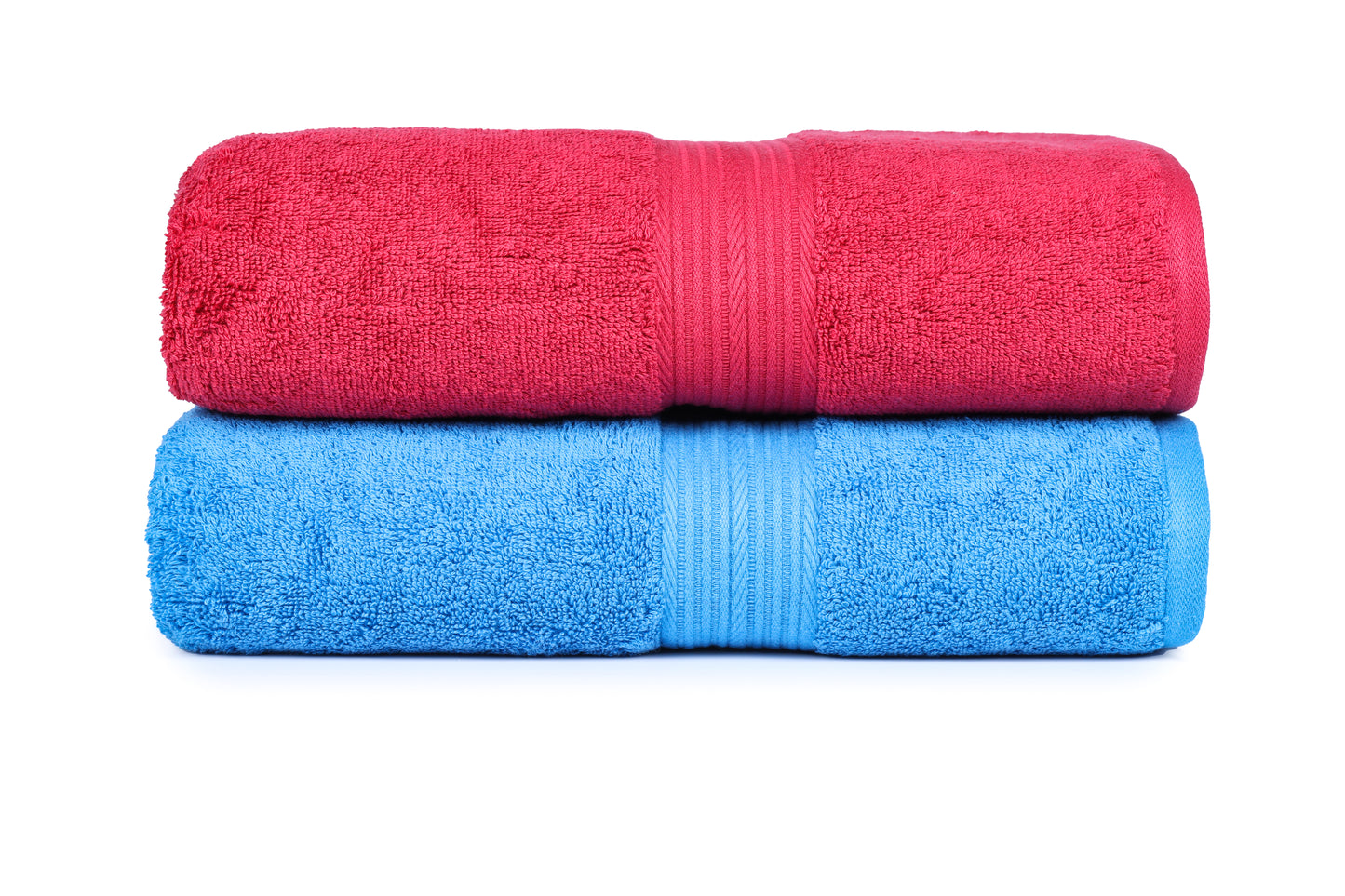 GSM 500 Irise Blue & Charcoal Bath Towel