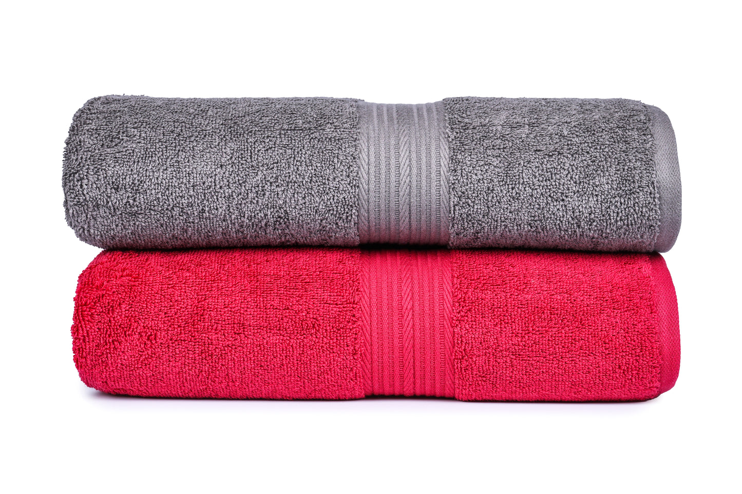 GSM 500 Tango Red & Charcoal Bath Towel