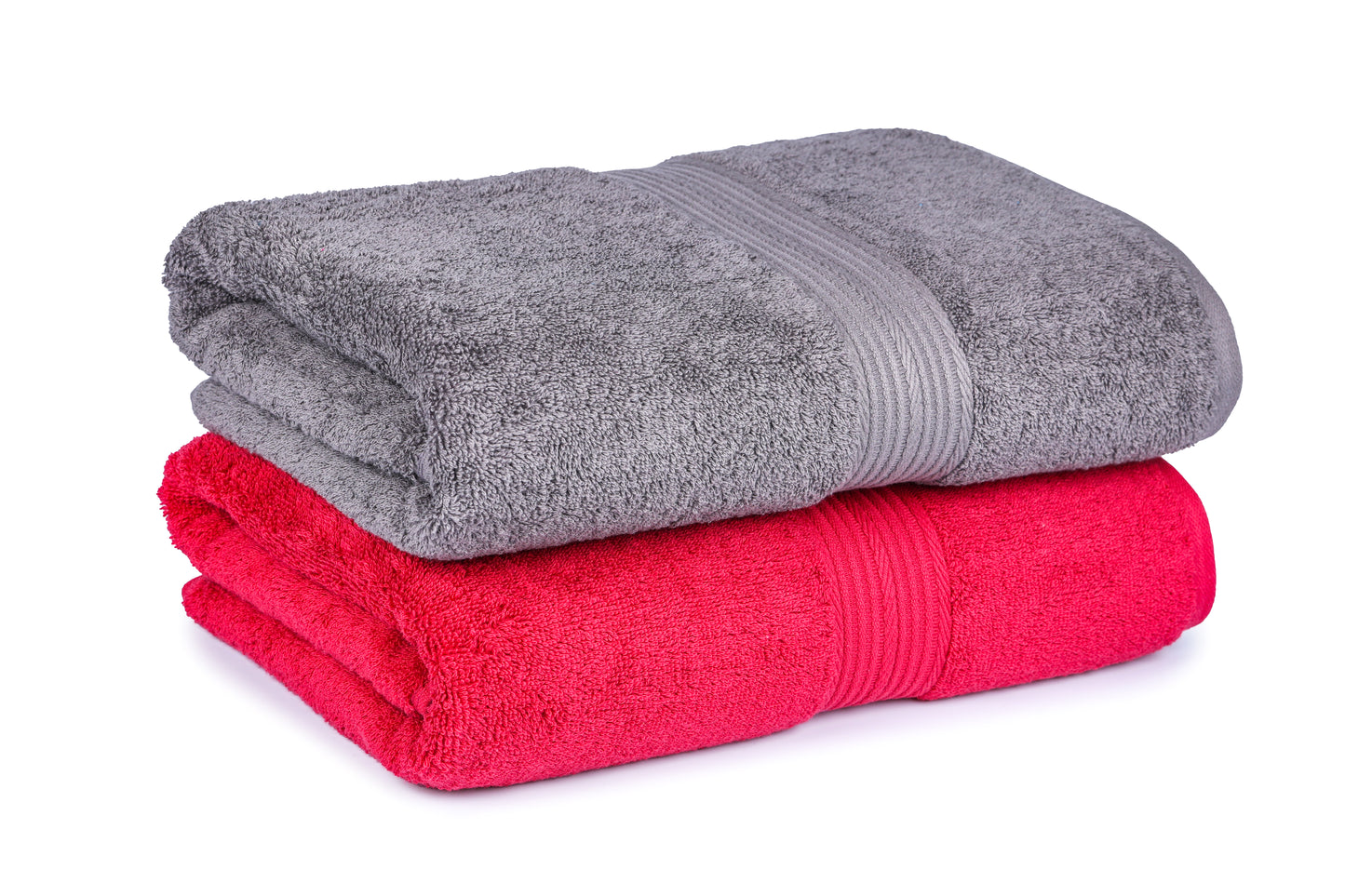 GSM 500 Tango Red & Charcoal Bath Towel