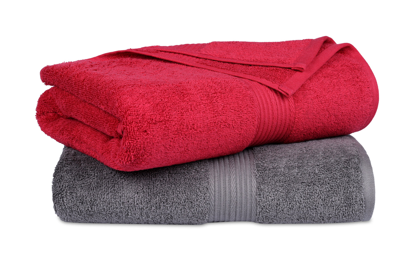 GSM 500 Tango Red & Charcoal Bath Towel