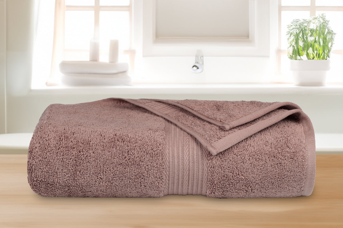 GSM 500 Taupe  Bath Towel