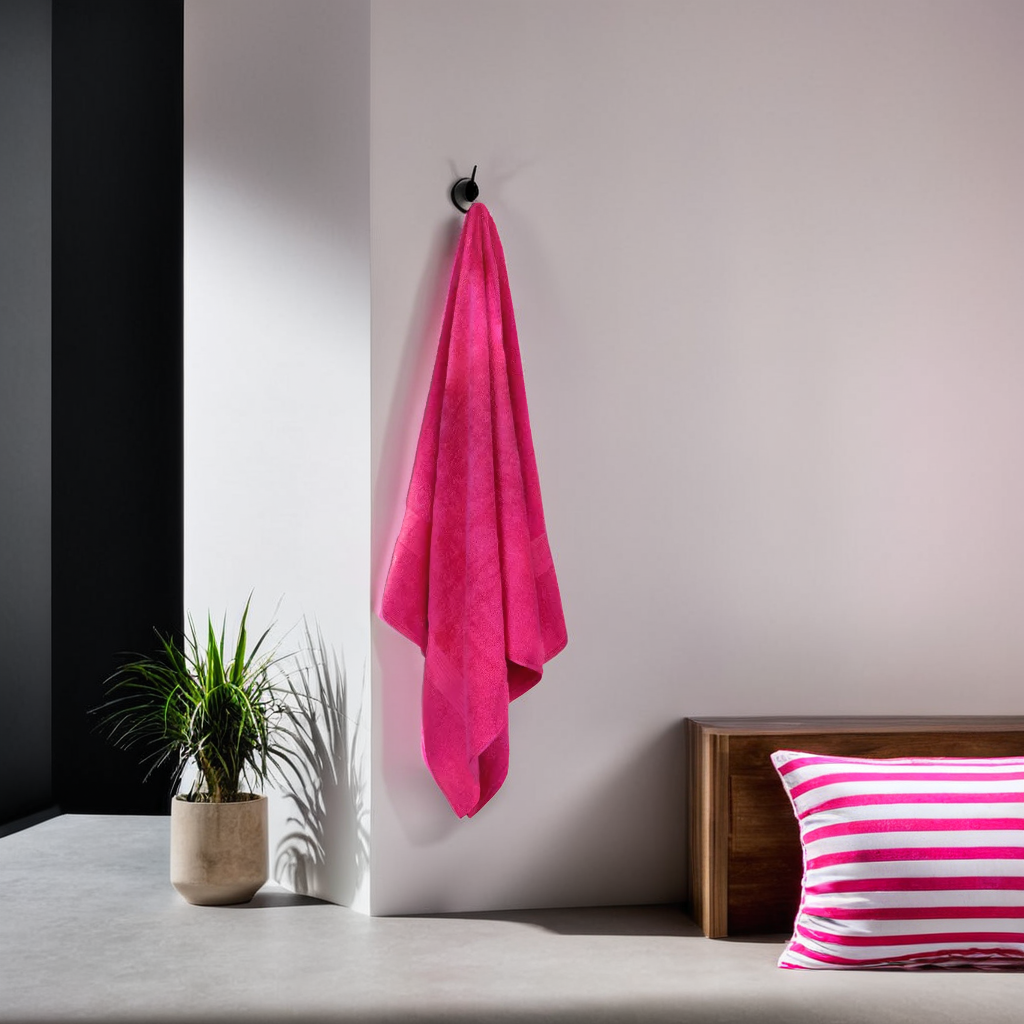 GSM 500 Paradise Pink Bath Towel