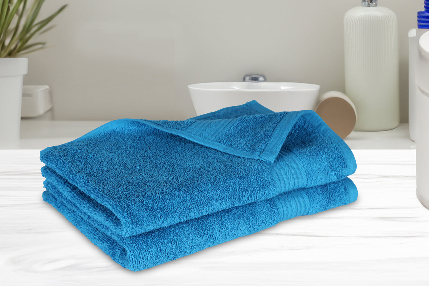 GSM 500 Turquoise Blue Hand Towel