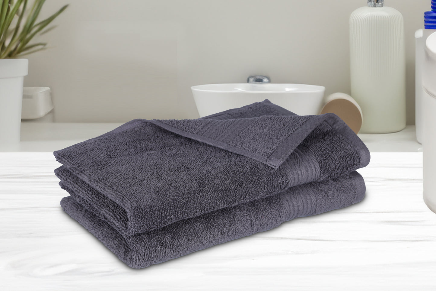 GSM 500 Charcoal Hand Towel