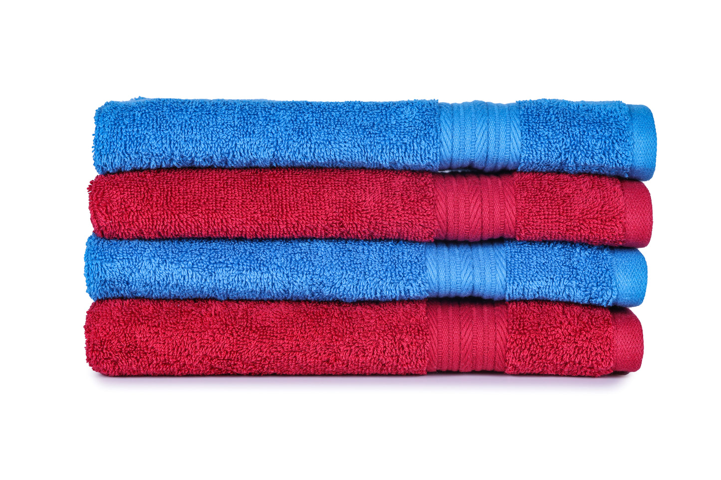 GSM 500 Iris Blue & Tango Red Hand Towel