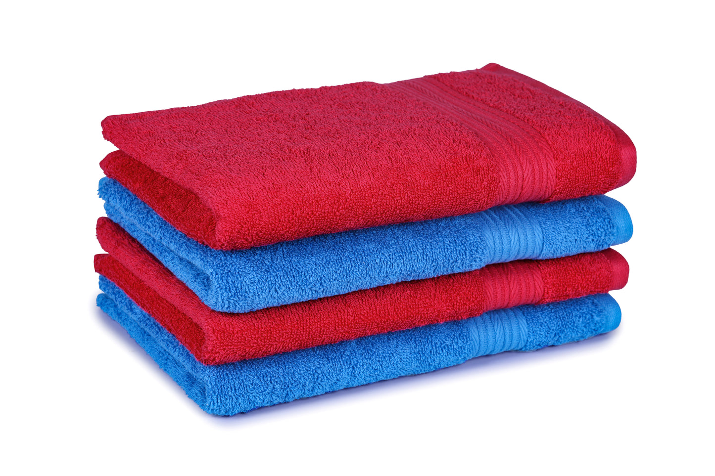 GSM 500 Iris Blue & Tango Red Hand Towel