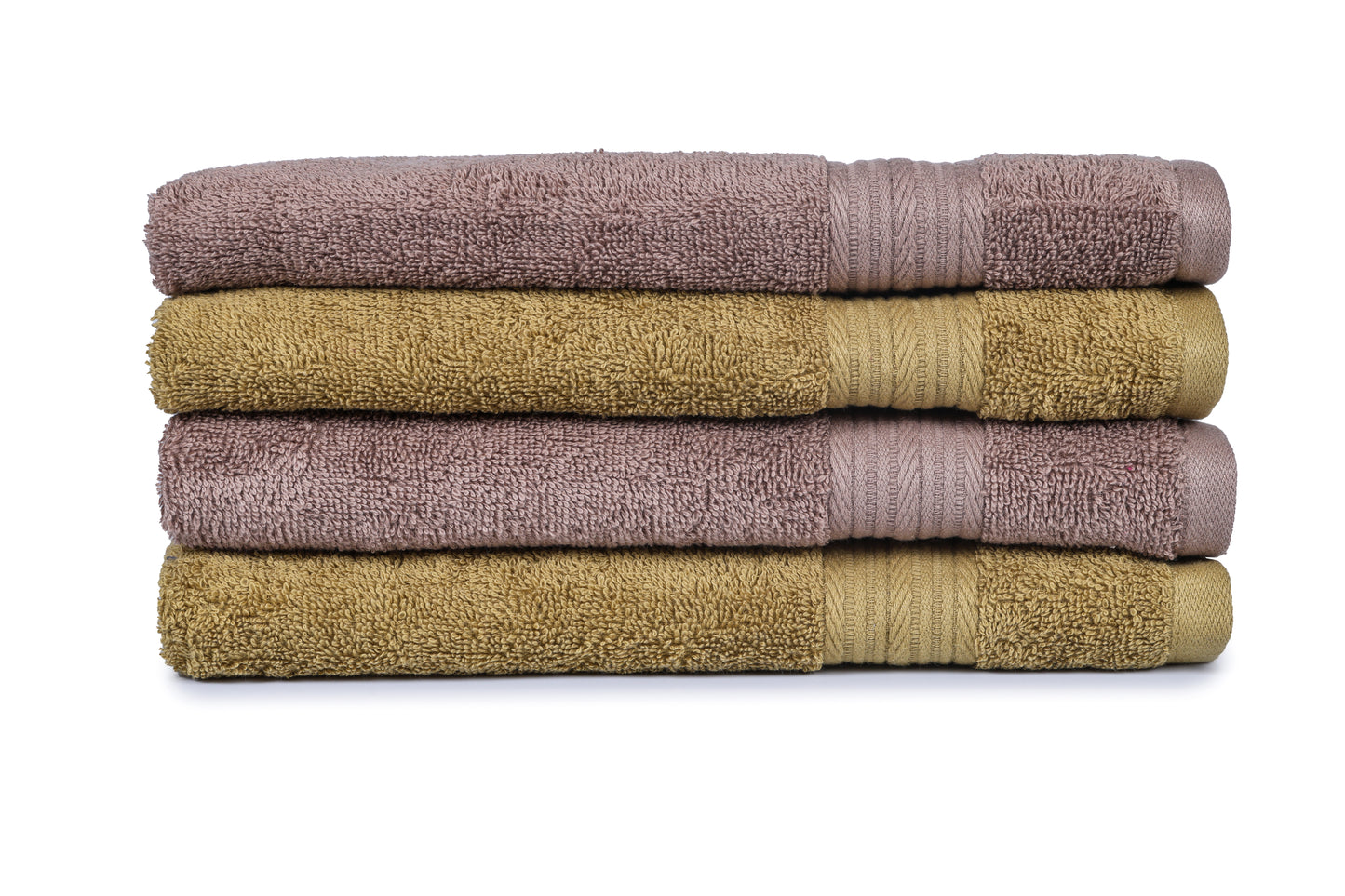 GSM 500 Olive Green & Taupe Hand Towel