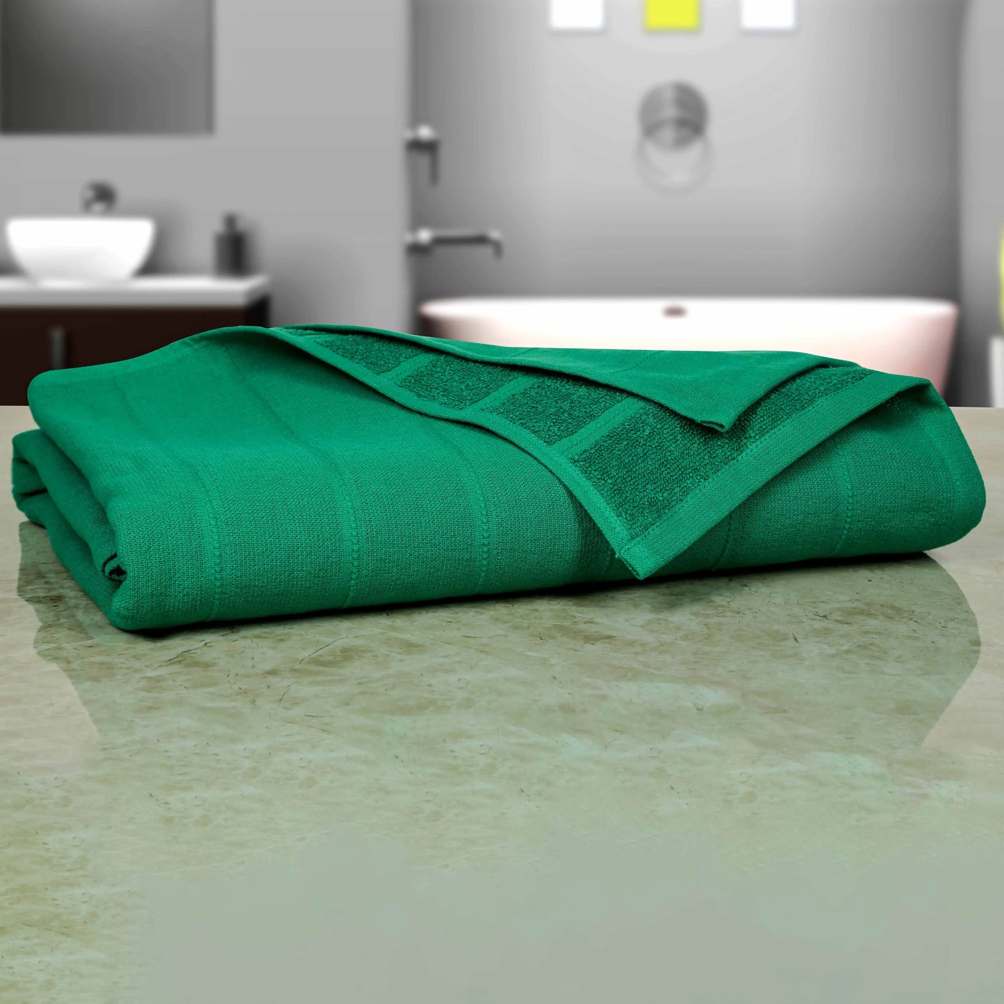 250 GSM FOREST GREEN BATH SET